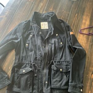 Hollister Dark Jacket with Silver Accents